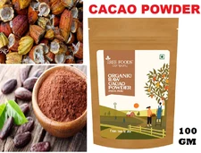 Organic Peruvian Raw Cacao Powder (Unsweetened & Non-Alkalised) 100 GM