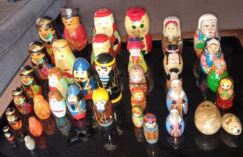 Huge Vintage Estate Lot Sets Of Russian Matryoshka Nesting Dolls ...