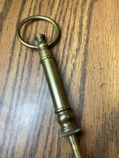 Vintage Brass Lamp Finial Loop Top, 5”long Light Fixture Top Part