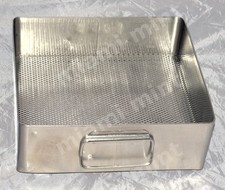 Jarit Sterilization Container Instrument Tray Basket 10¾"x10"x3½" Stainless