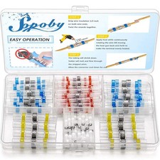 50pcs Solder Seal Wire Connector, Solder Seal Heat Shrink Butt Connectors Ter...