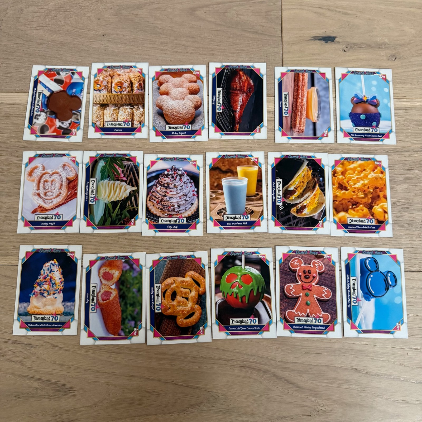 2025 Topps Disneyland 70th Anniversary Snack Time Base Set 100-117 (You Choose)
