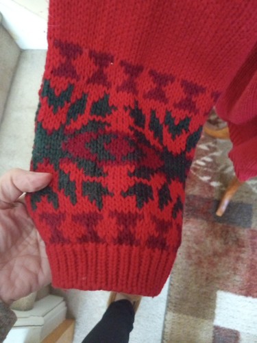 Vtg 90s Hand Knit Christmas Tree Teddy Bears Embellished Sweater Sz 18/20 (2XL) - Picture 12 of 16