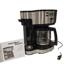 Hamilton Beach Programmable Coffee Maker 12 cup Brew Pot or Single Serve 49980A
