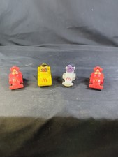 1988 Happy Meal Toys Turbo Macs Pull Back Cars Lot 4 Ronald Grimace Hamburglar