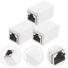 3 Pcs Network Cable Connector Ethernet Adapter Extender Cat 6 Coupler