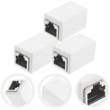 3 Pcs Connecteur de câble réseau Ethernet Adaptateur Extender Cat 6 Couple