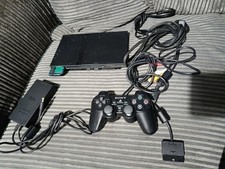 plz read** PlayStation 2 Slim PS2 Console with Controller Leads and Memory Card