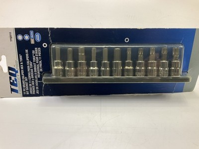 Teq Correct Pro TP88910 3/8'' Brake Caliper Torx Hex Driver Set 11pc Metric & SAE