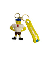 Bob Esponja Pantalones Cuadrados Silicona 3D Llavero Bob Esponja Dije Colores Surtidos