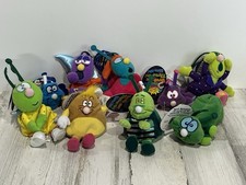 Silly Slammers Plush Vintage Make Noise Lot Of 9 Bugs Funny Sayings