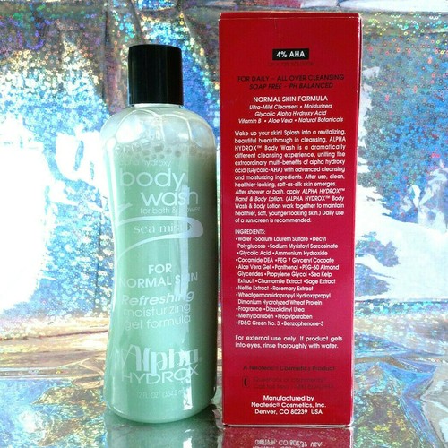 Jabón corporal Alpha Hydrox 'Sea Mist' descontinuado años 90 nuevo en caja *raro* - Imagen 2 de 4