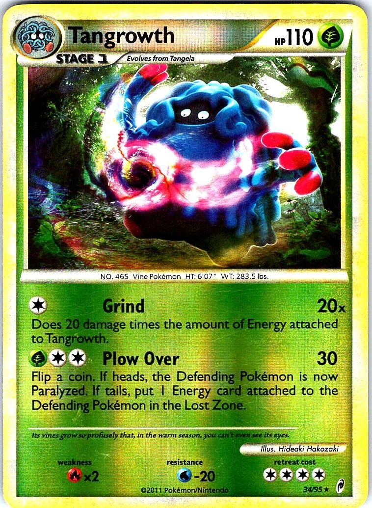 Tangrowth 34/95 Rare Call of Legends Pokemon Reverse Holo