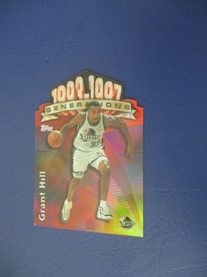 Grant Hill 1997-98 Topps Generations Refractor #G22 HOF Detroit