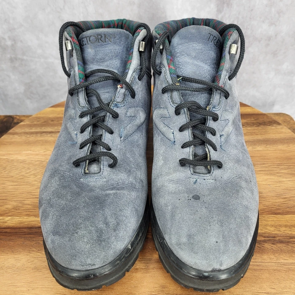 Botas de Senderismo Tretorn De Colección Para Mujer 10 B Gris Cuero Senderos Exterior Años 80 Foto 4 de 4