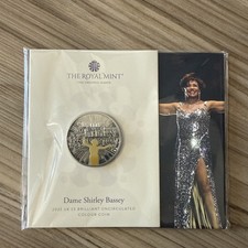 Dame Shirley Bassey 2023 UK £5 Pound Brilliant Uncirculated Colour Coin LEP 5000