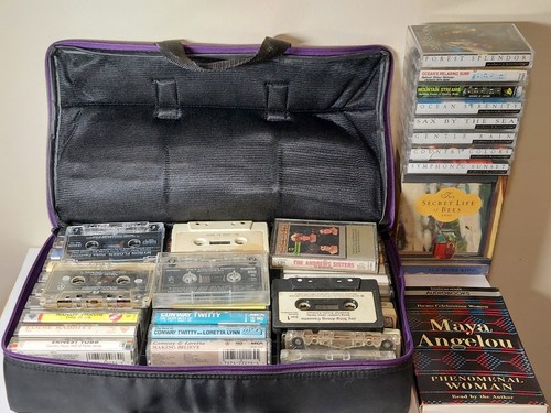 49 Cassette Tapes Lot Vintage Country Rock Metallica RUSH Audiobook Life Of Bees - Picture 1 of 15