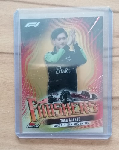 Topps FINEST F1 2024 ZHOU GUANYU FINISHERS 45/50 FIN-7