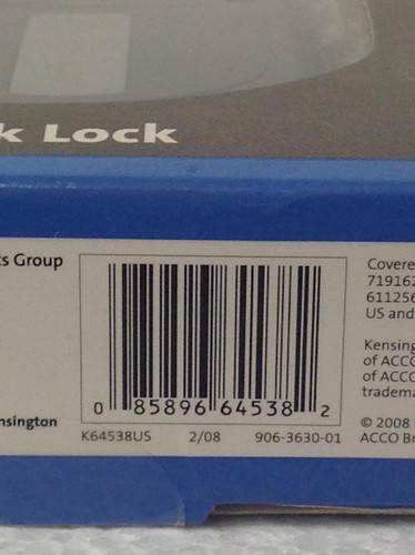 NEW Kensington K64538US Micorsaver Keyed Retractable Notebook Lock 906-3630-01 - 第 8/9 張圖片