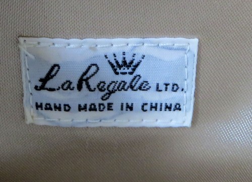 Vtg. La Regale Shiny Fabric Clutch Purse Evening Bag Formal Champagne Color 1960 - Picture 9 of 10