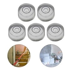 Pack of 5 Mini Round Bubble Levels for Reliable Horizontal Measurements