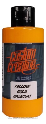 Custom Creative Solvent-Based Base Color Yellow Gold 150ml 