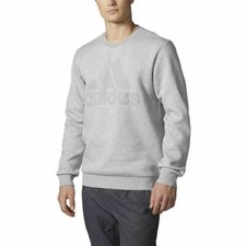  CG0857 Mens Adidas Essentials 3-Stripe Logo Cotton Sweatshirt