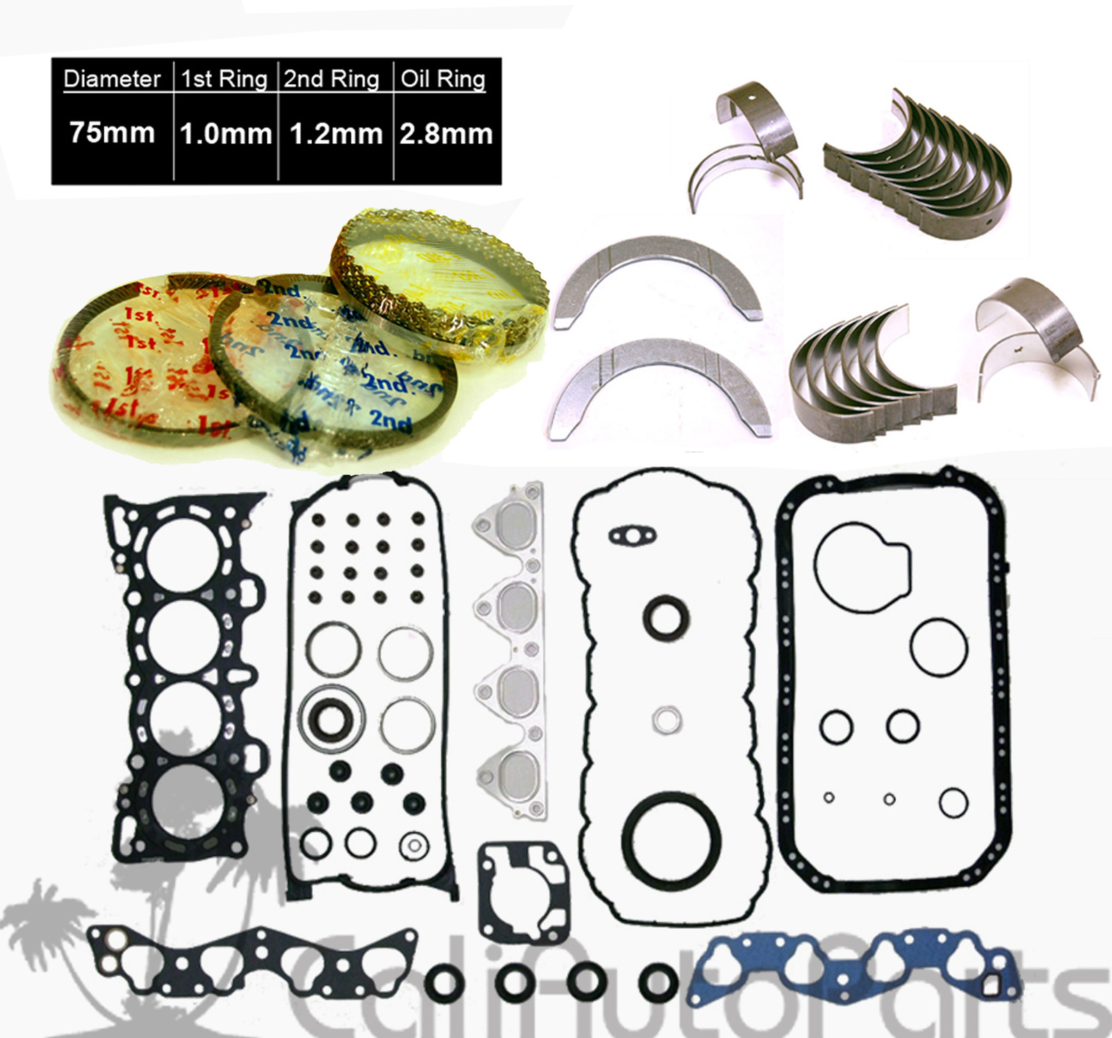 9600 Honda Civic Del Sol 1.6L SOHC D16Y D16Y5 D16Y7 D16Y8 *RERING