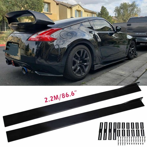 For Nissan Versa Note Front Bumper Lip Spoiler Splitter Glossy Black Extension - Picture 8 of 15