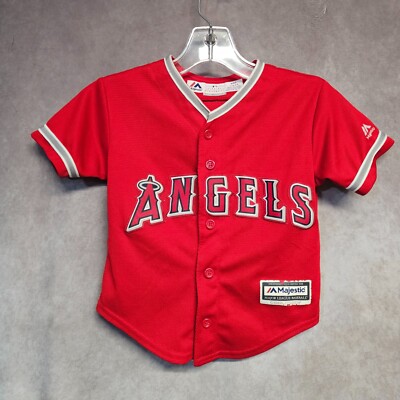 Mike Trout 27 Majestic ジャージー　サイズ　youth L Majestic Los Angeles Anaheim Angels Mike Trout 27 Red Jersey