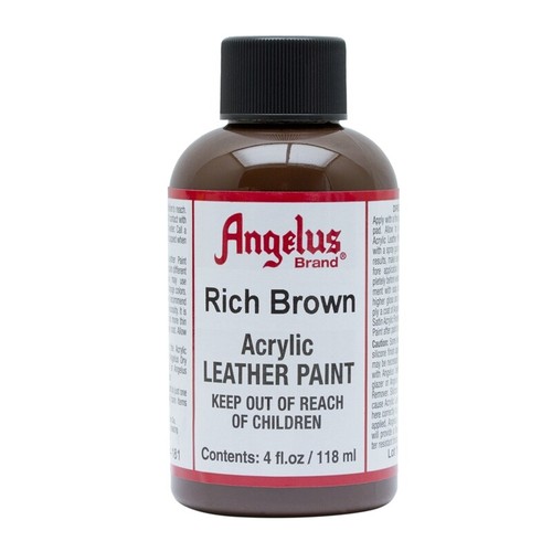 Angelus Acrylic Leather Paint 4oz 118ml Colour Shoes Trainers Bags Sneakers - Picture 85 of 103