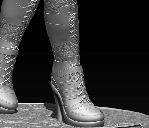 Harley Quinn File STL for 3D Printing two size 1: 4 FDM-FFF 1: 10 DLP-SLA-SLS - 第 6/12 張圖片