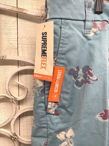 Dockers Men's Ultimate Supreme Flex Shorts NWT Size 28 Waist Blue Floral Pattern - Picture 2 of 7