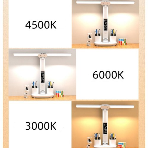 Table Lamp LED Plastic White USB Medium Touch Home Decorative Modern Novelty - Imagen 17 de 26