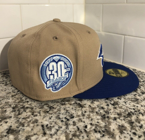 Toronto Blue Jays New Era 59FIFTY 30th Anniversary Ice Camel Fitted Hat 7 1/4 - Picture 5 of 5