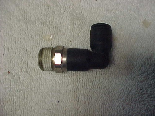 3/8"NPT X 3/8" OD Tube Swivel Elbow , Pk. of 2 , Push Lock - Picture 2 of 3