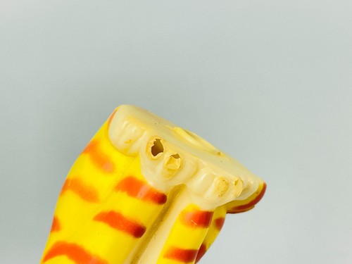 Vintage K.S.A. Hard Plastic Tiger Orange Yellow Cat Christmas Holiday Ornament 2 - Picture 6 of 7