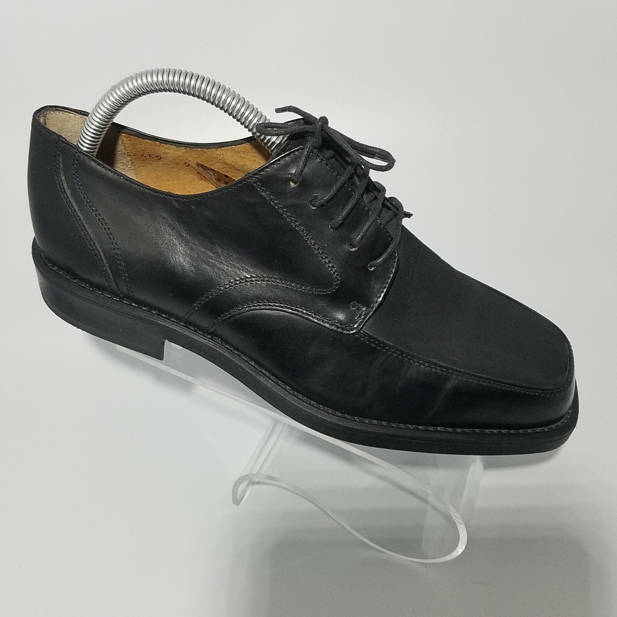 De La Rentis Black Oxfords American Classic Hand Crafted Size 10 American Classics by De La Rentis Black lace up cap toe mens  main image 3