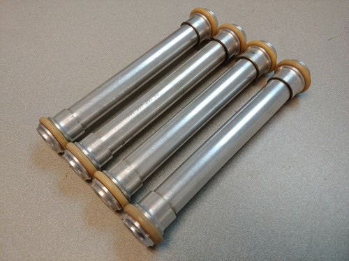 VERY NICE SET OF 4 ALUMINUM 2 PC PORSCHE 911 930 964 993 914-6 OIL RETURN TUBES