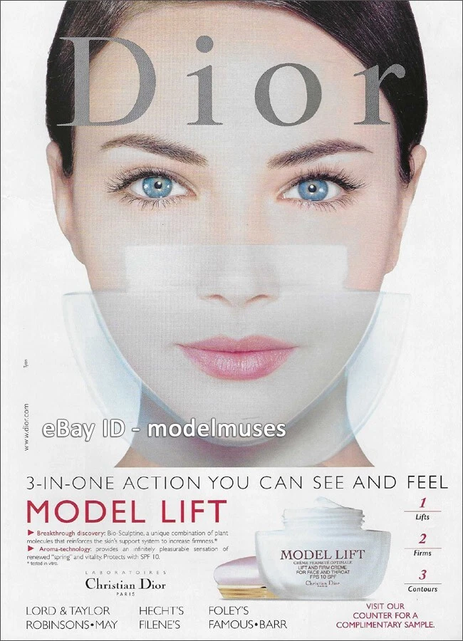 Magazine vintage DIOR Beauté 1 page IMPRIMÉ AD 2000 2001 CASSIA LARA Tyen