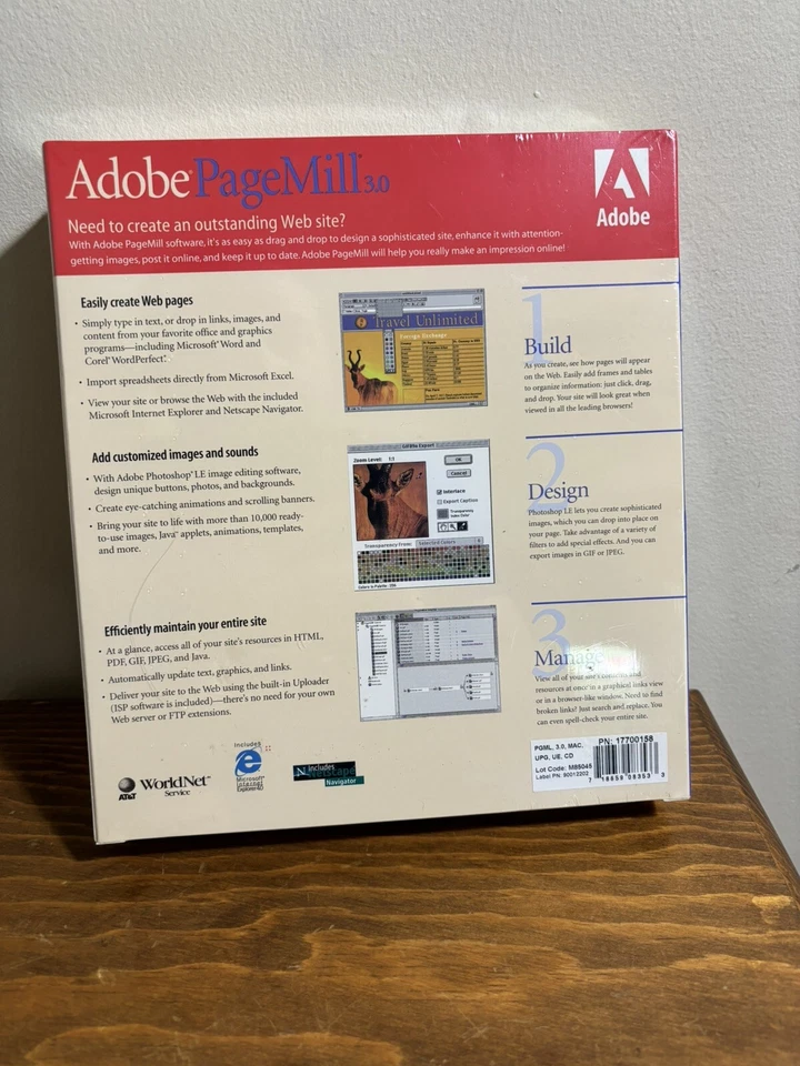 Adobe PageMill 3.0  UPGRADE for Macintosh - Vintage Software - Image 2 of 3