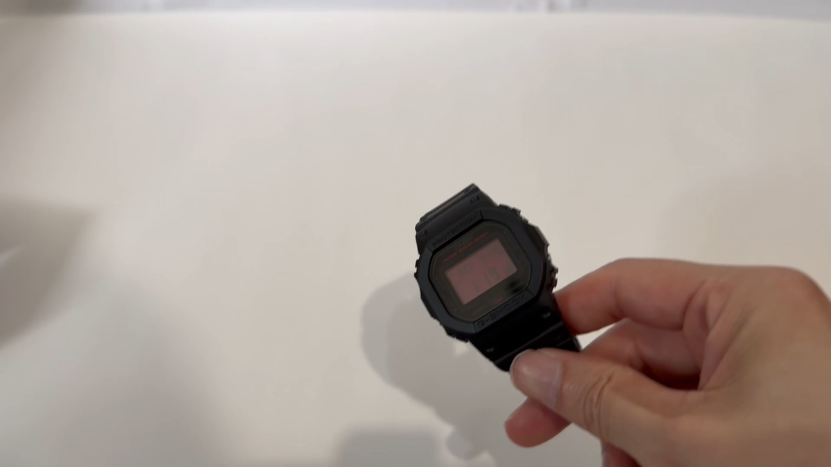 CASIO G-SHOCK DW-5600BBR-1JF BLACK AND BOLD RED Dial Square