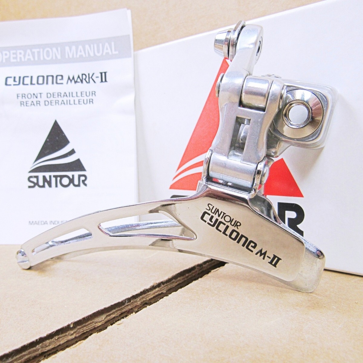 New-Old-Stock Suntour Cyclone Mark-II Front Derailleur