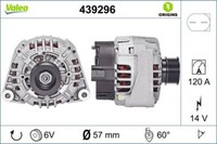 Valeo 439296 Generator FüR MERCEDES-BENZ