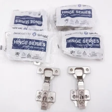 5 Sets Decobasics Self Closing Cabinet Hinges Satin Finish QB/T2189-2013