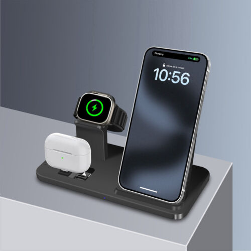 3In1 Wireless Charger Charging Station For Apple Watch Ultra2 S9/8 iPhone 15 Pro - Picture 8 of 20