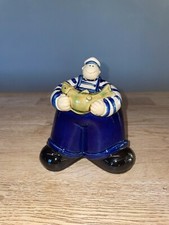 Fischer Seemann Maritim Mann mit Fisch in der Hand - Deko Figur