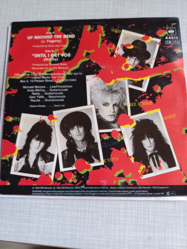 Hanoi Rocks – Up Around The Bend/Until I Get You 7" single 1984 glam punk NM/NM - Bild 4 von 11