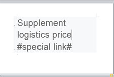 Supplement logistics price difference special link