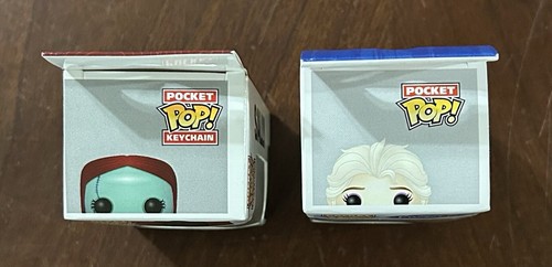 Funko Pocket Pop! SALLY Nightmare Before Christmas & ELSA Frozen - Portachiavi nuovo - Foto 5 di 6